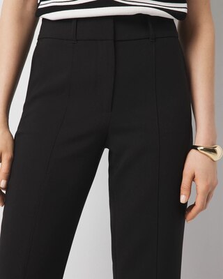 STRAIGHT TROUSERS ブラック High-Rise Straight Pant | White House Black Market